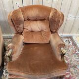 Paire de bergères à oreilles de style Louis XV