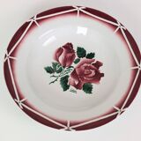 3 assiettes creuses Digoin Sarreguemines