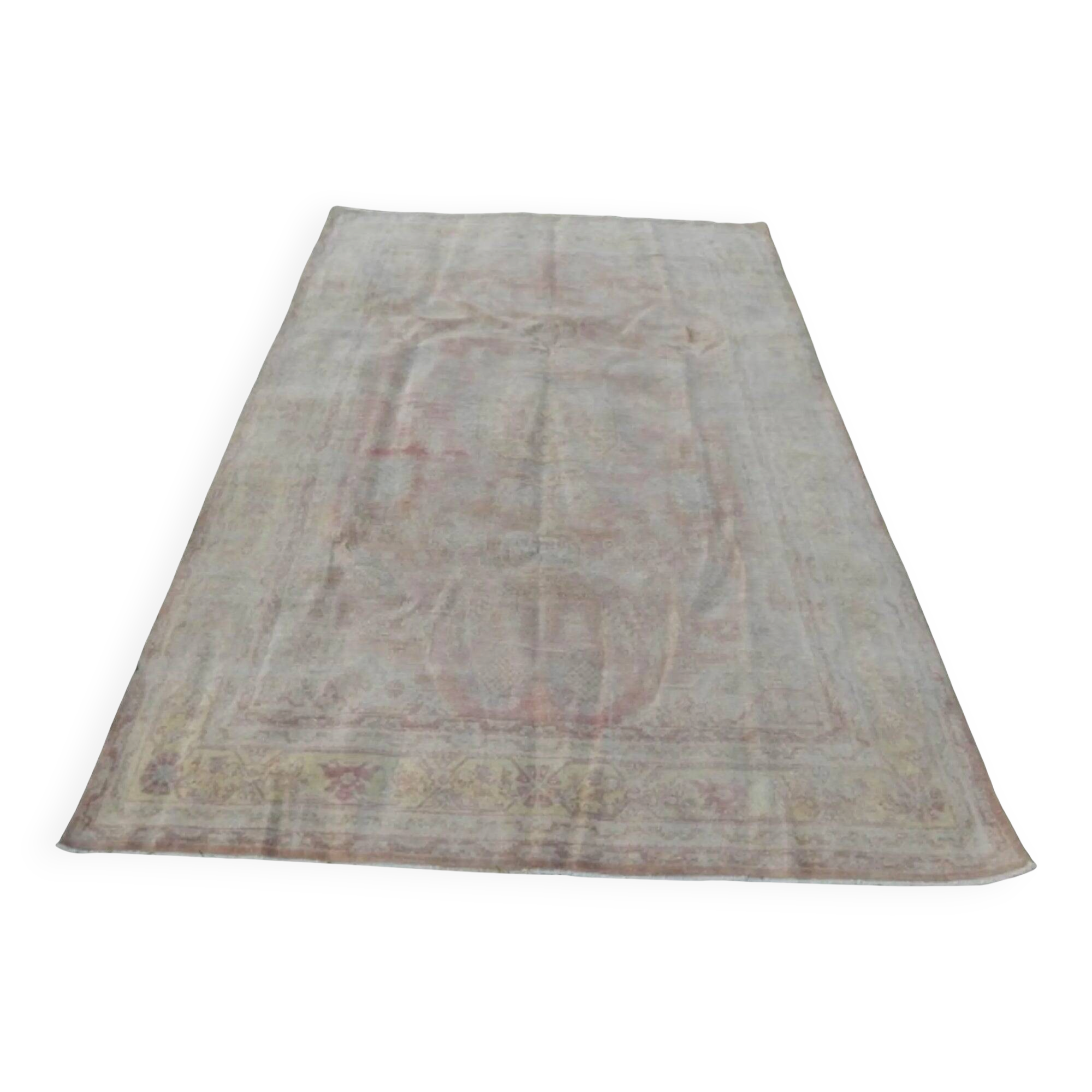 Vintage handmade Turkish rug 205x305 cm