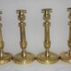 4 brass bronze torch candlesticks 27 cm