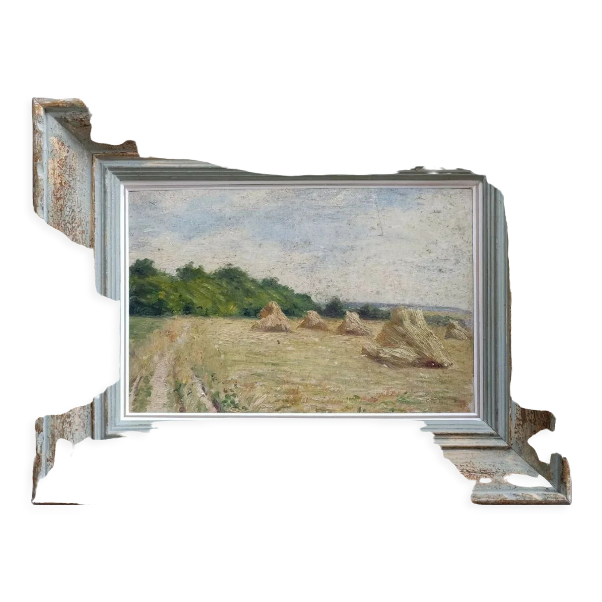 Impressionist painting The Millstones XIXth