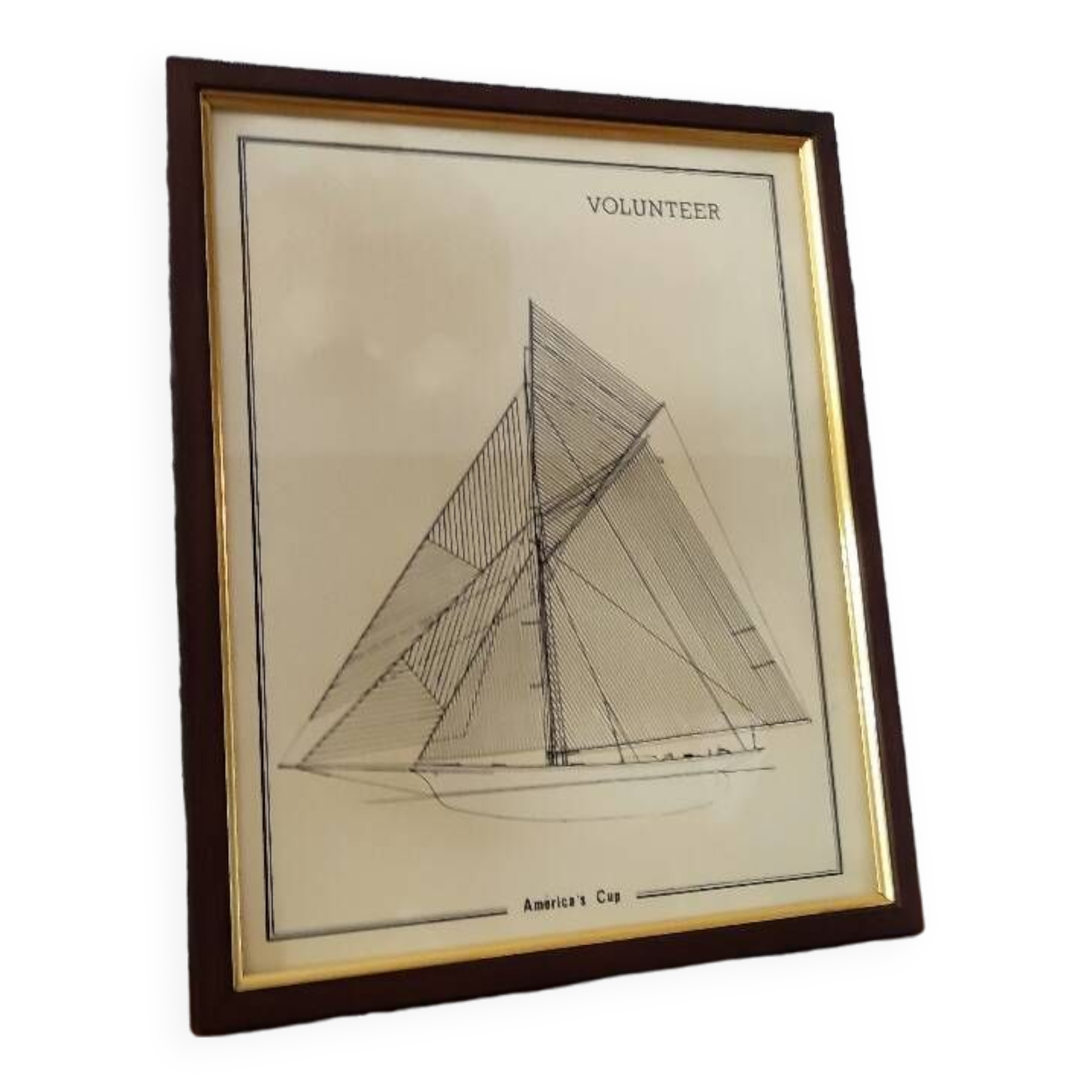 Volunteer sailboat frame