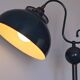 Lampe, lampadaire tôle rigitulle  années 50' underwriters laboratories
