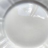 12 Vintage Terre de Fer White Plates + Small Gold White Porcelain Plates LIMOGES