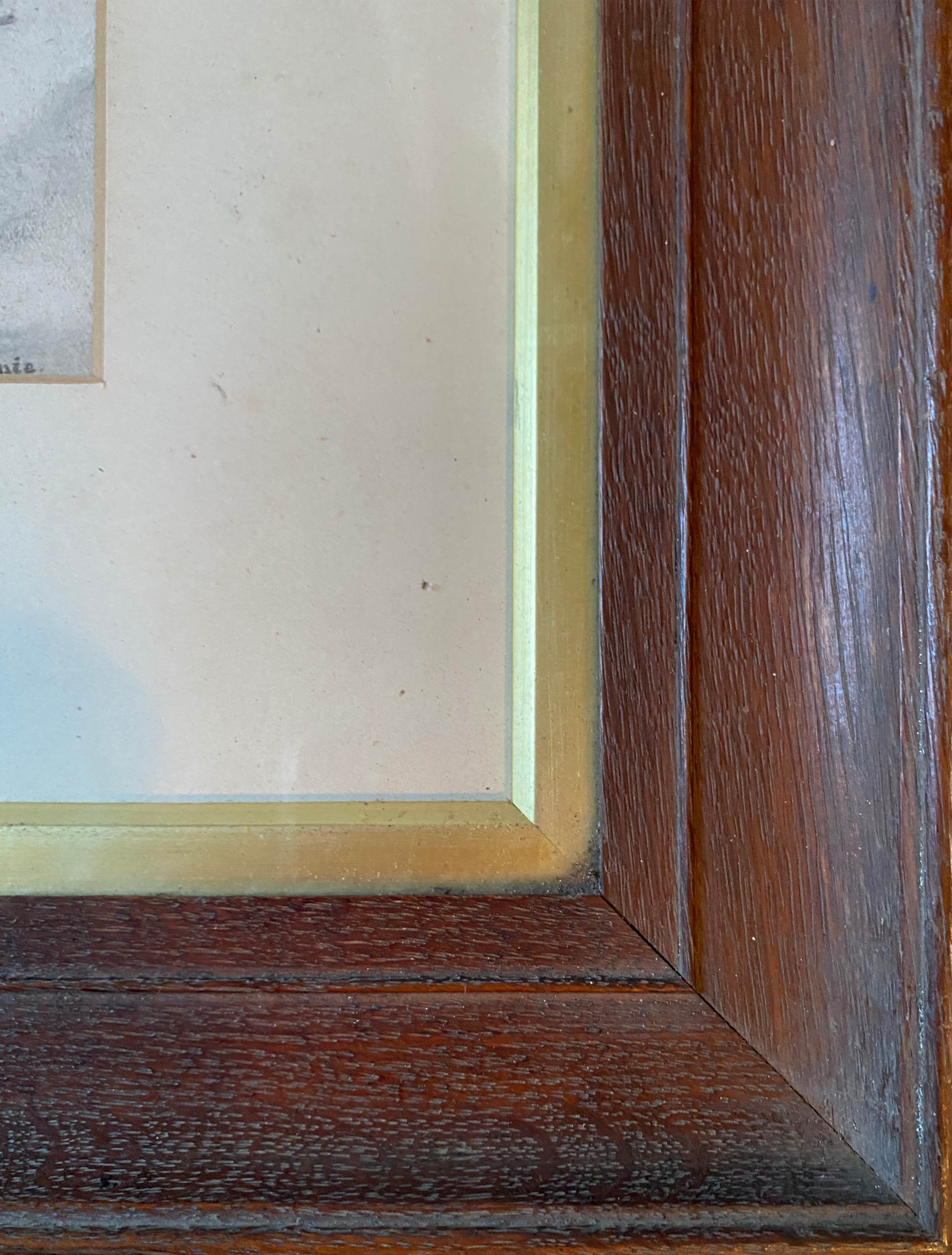 Painting Drawing "Deer in the snow" circa 1910 Gallery New York