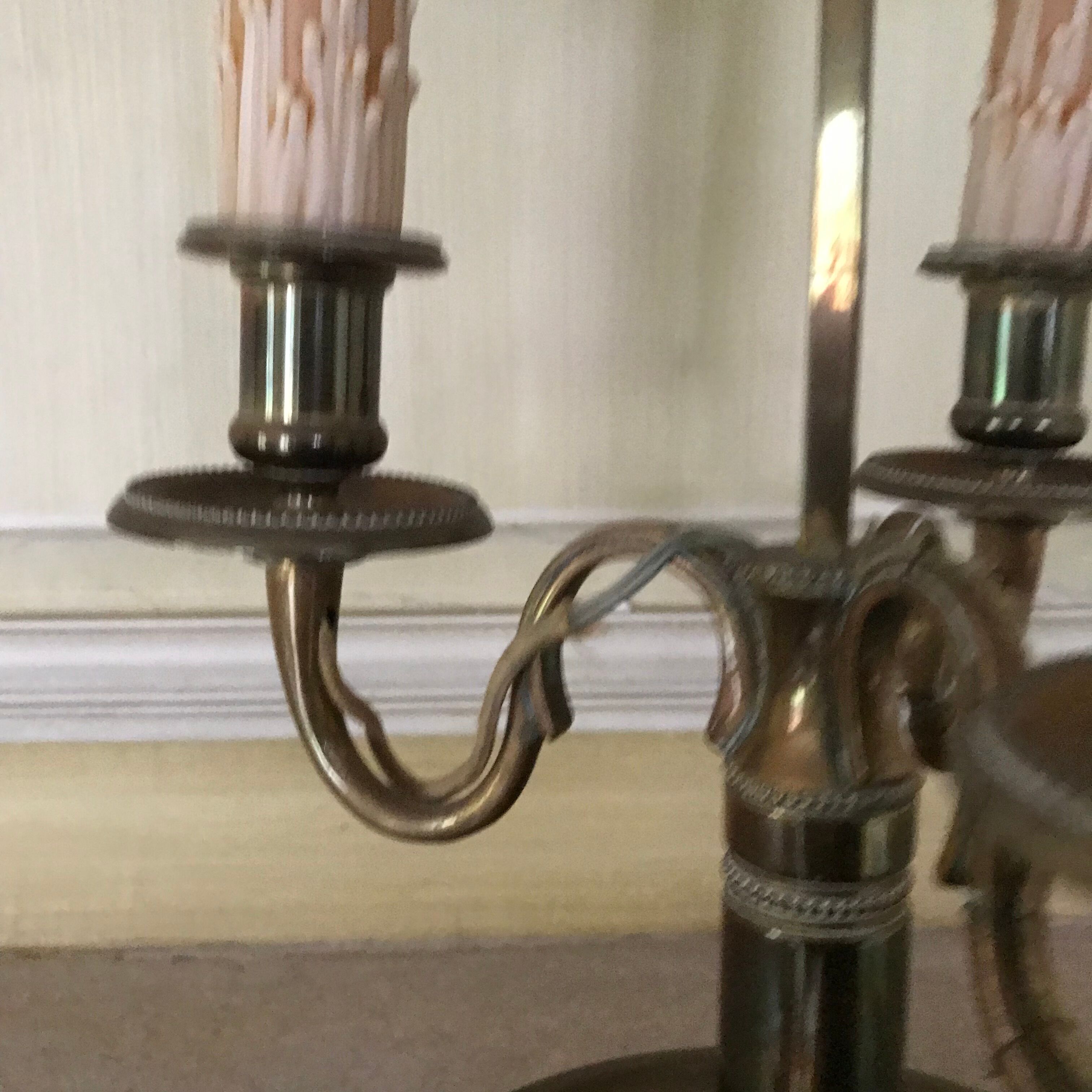 Hot water bottle lamp Aa three lights style Louis XVI XX century