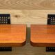 Pair of 1960 wood shelves