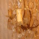 crystal chandelier type with a 4-arm light cage