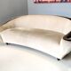 Fairy-tale kidney bean beige velvet sofa, italy