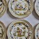 Service de table en faïence vintage made in Italy, reproduction 18 ème siècle Moustier, 24 cm