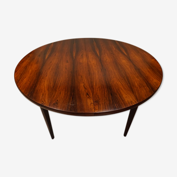 Table ronde scandinave en palissandre de rio