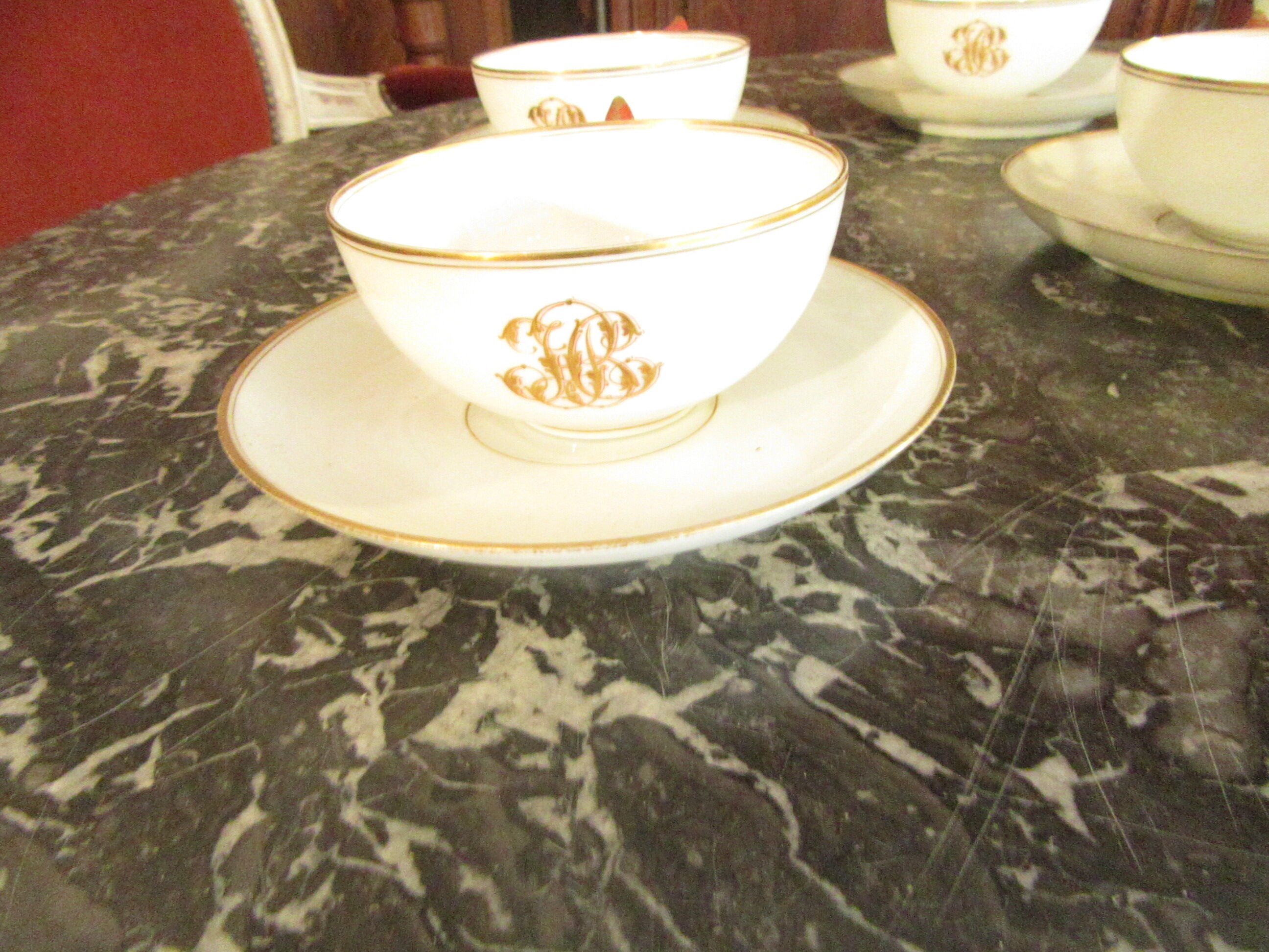 Porcelain cups- batch of 8 - early 20th