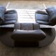 Leather sofa model "Veranda" Vico Magistretti for Cassina