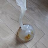 Vase patte de verre signé