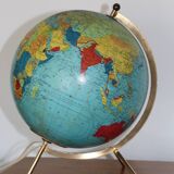 TARIDE glass luminous terrestrial globe 1966