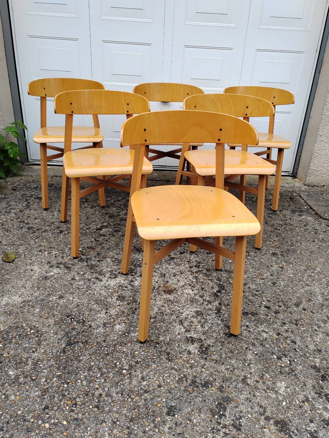 6 vintage Baumann chairs from the 80s