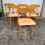 6 vintage Baumann chairs from the 80s