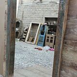 Burmese teak mirror