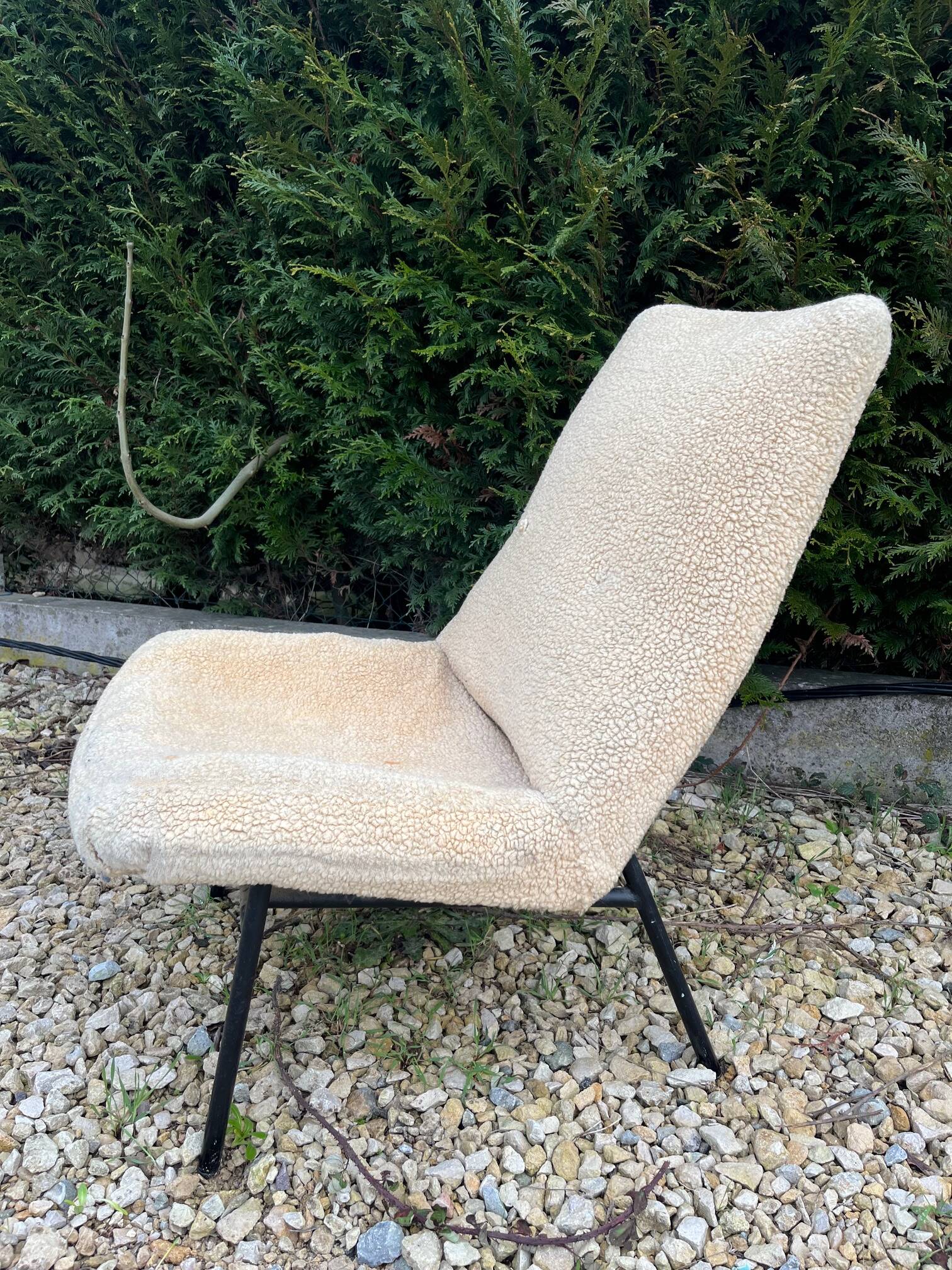 SK660 armchair by Pierre Guariche, Steiner edition, 1950