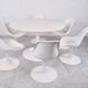 Vintage space age fiberglass dining set, 1960s
