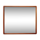 Vintage Rectangulaire Mur Miroir Teck Cadre