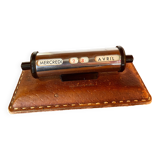 Perpetual calendar in leather and chrome