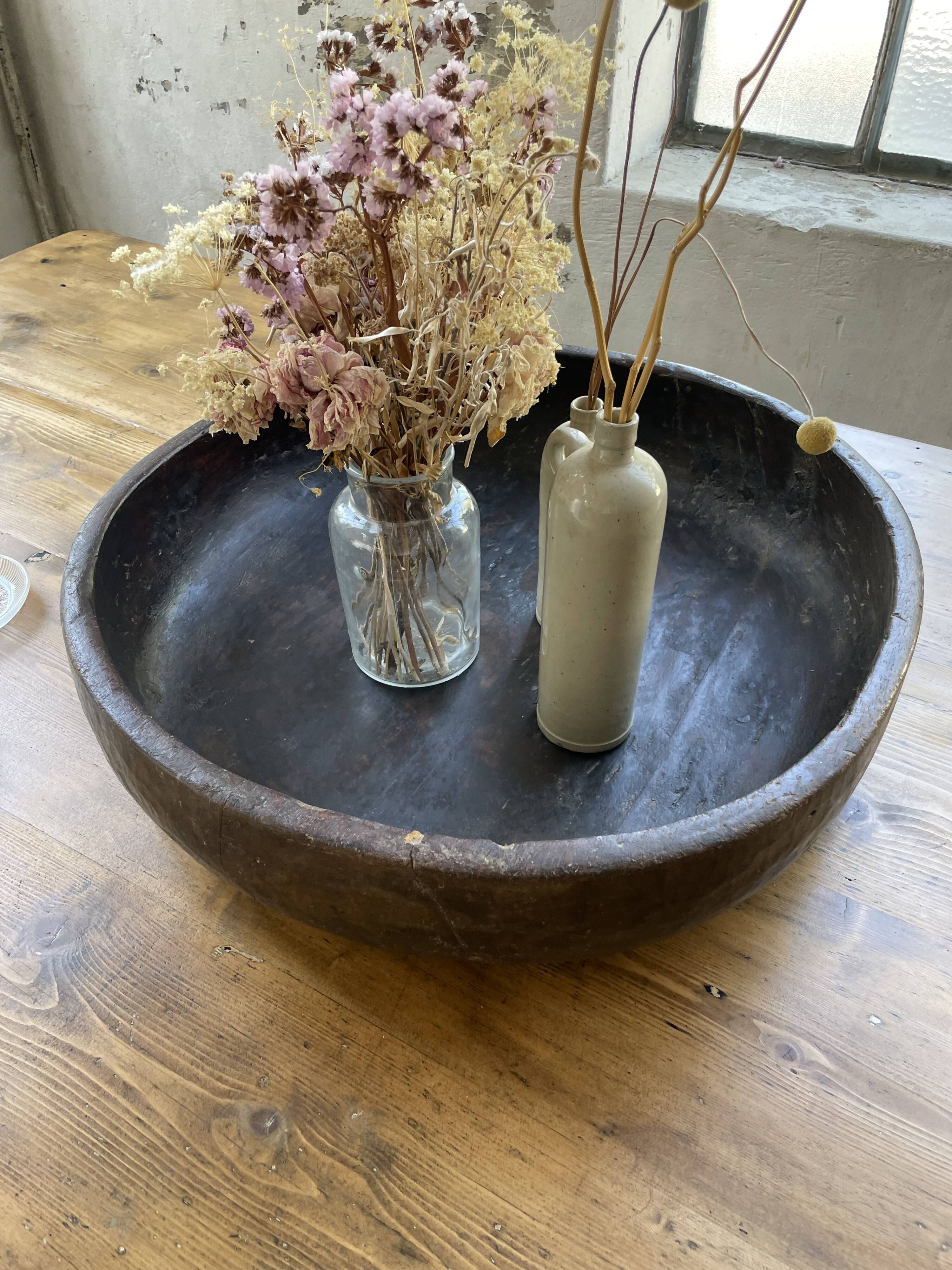 Plat en bois berbère XXL