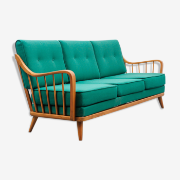 Knoll Antimott sofa, cherry wood, 1950