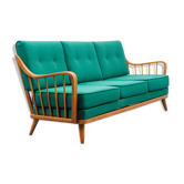 Knoll Antimott sofa, cherry wood, 1950