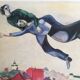 Marc chagall (after) maeght foundation, 1984. original exhibition poster