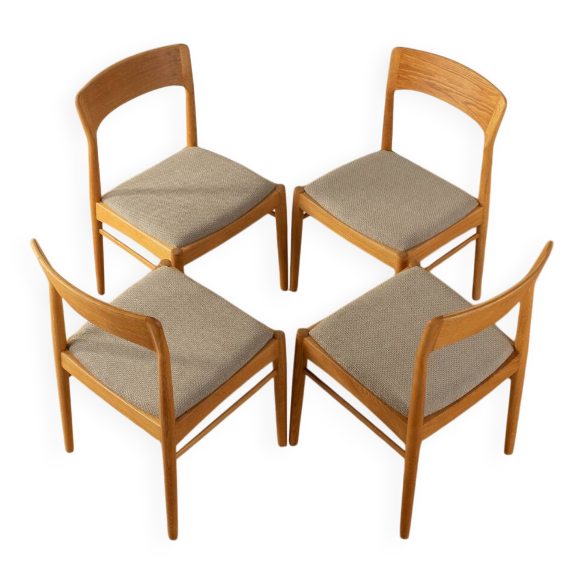 1960s dining chairs, Henning Kjærnulf