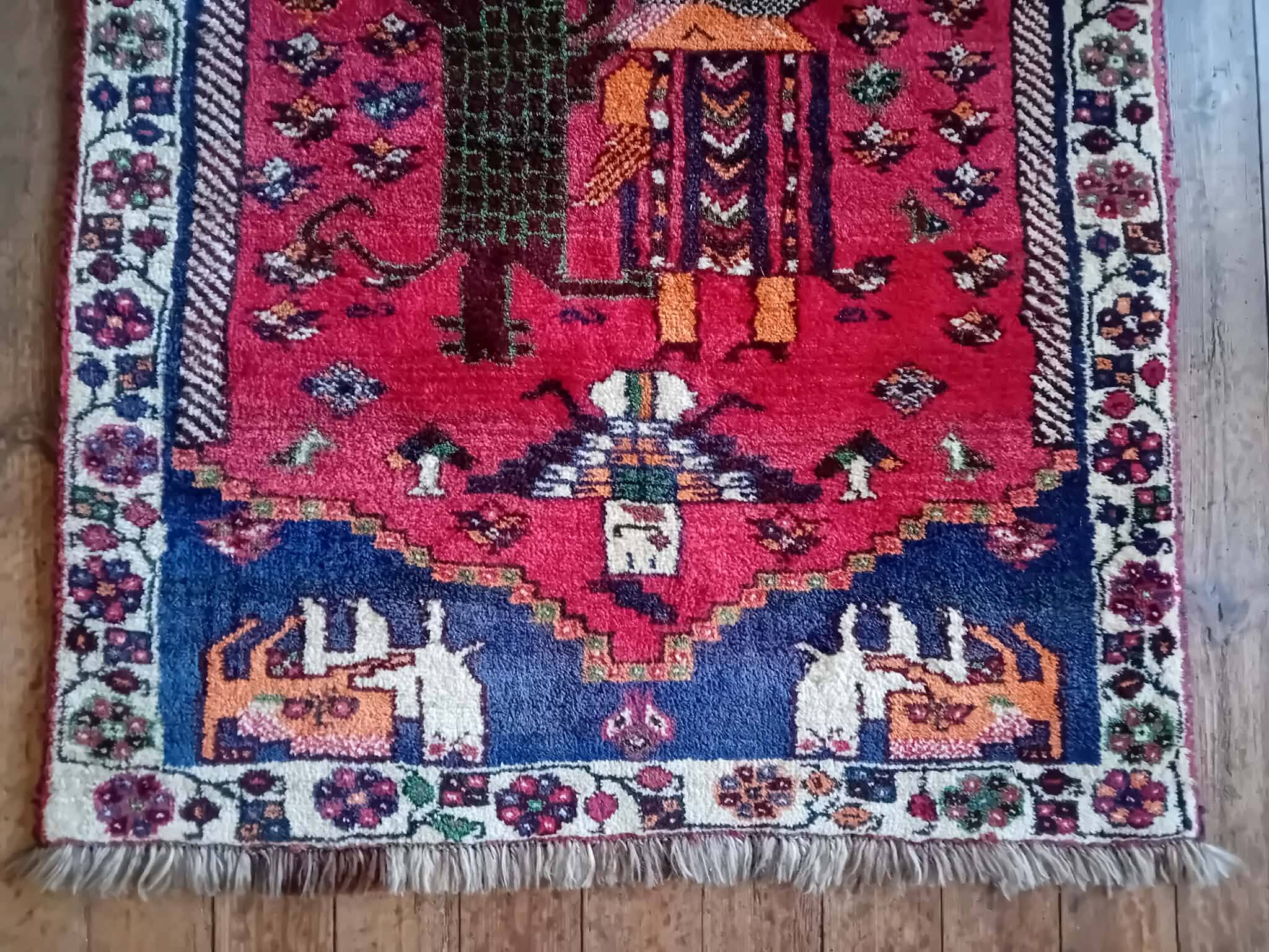 Handmade Qashqai Persian rug 150x111cm