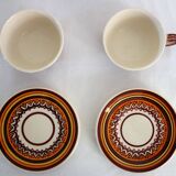 Henriot Quimper earthenware duo coffee service