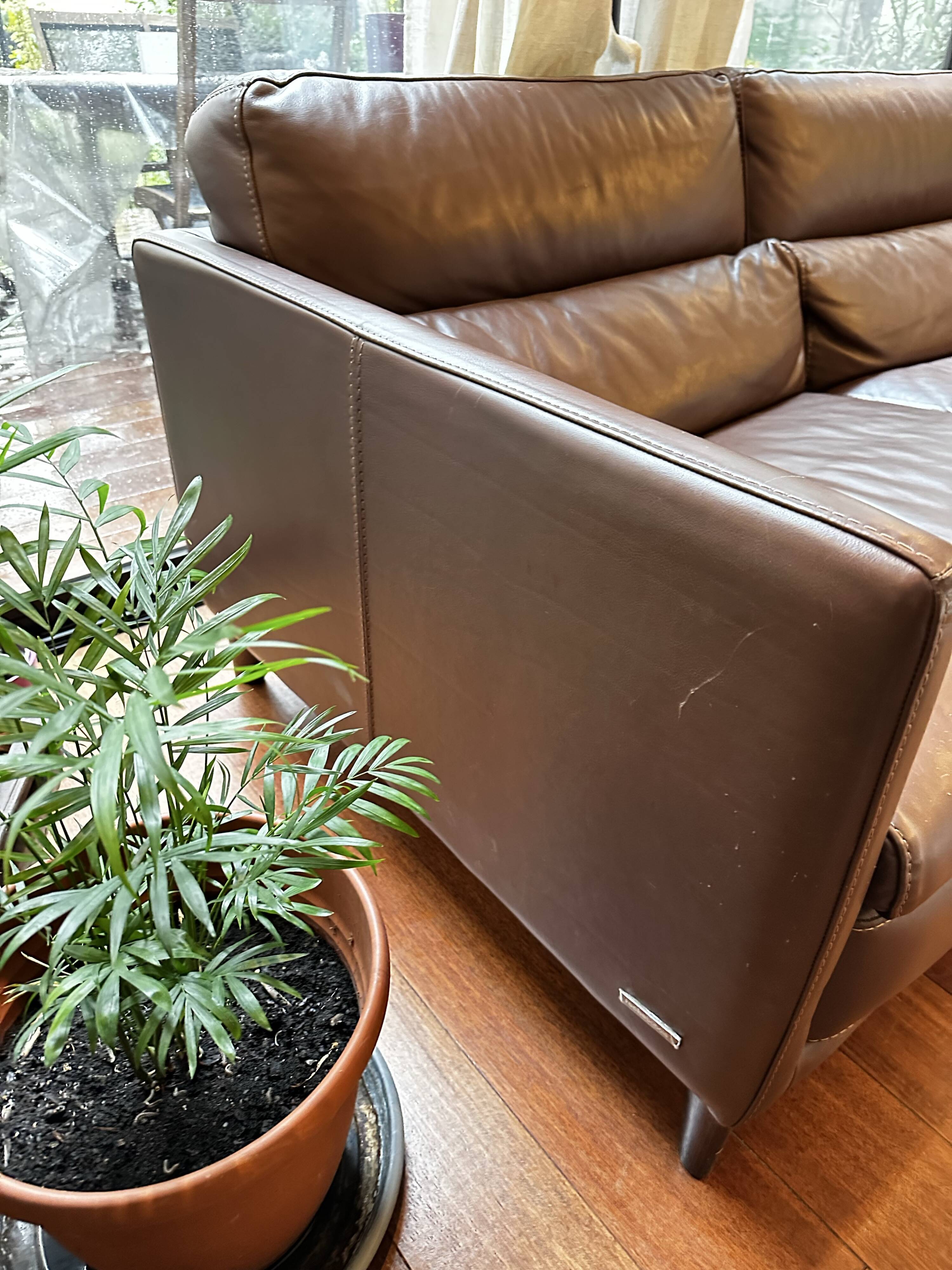 Roche Bobois leather sofa