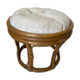 Rattan pouf