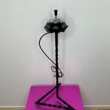 Ashtray on foot in artisinal wrought iron handmade vintage