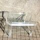 Coffee table DESIGN Modernist glass and transparent plexiglass Lucite DAVID LANGE 75x50