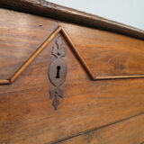 Solid oak box at the end of 19th