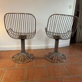 2 Tulip armchairs Gastone Rinaldi style