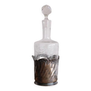 Flacon ancien en verre - gallia