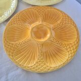 Digoin Sarreguemines oyster plates in slip