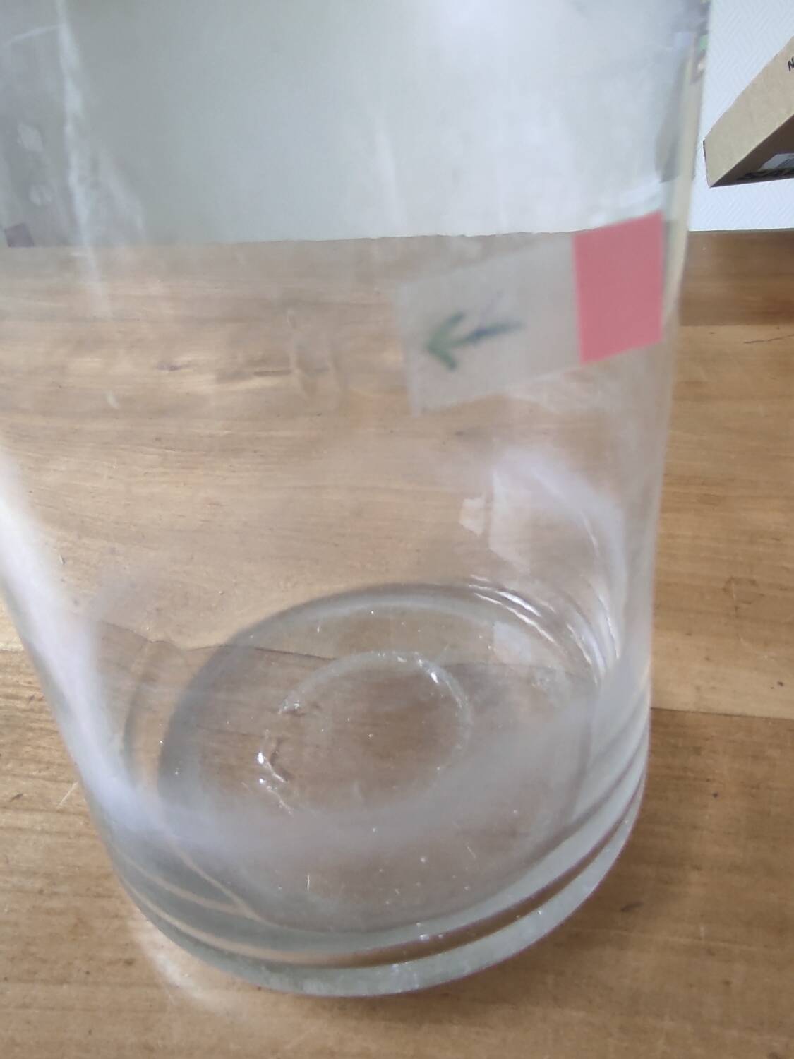 Antique glass candy box/jar