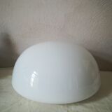 Round opaline ceiling light