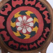 Bohemian chair, Suzani embroidery armchair with bergere style