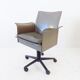 Matteo Grassi Korium leather office chair by Tito Agnoli
