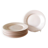 Digoin Sarreguemines Pink plate