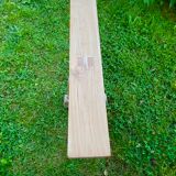 Solid wood bench