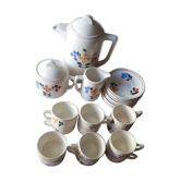 Service a café vintage année 60 en céramique , modéle céranoro st amand françe