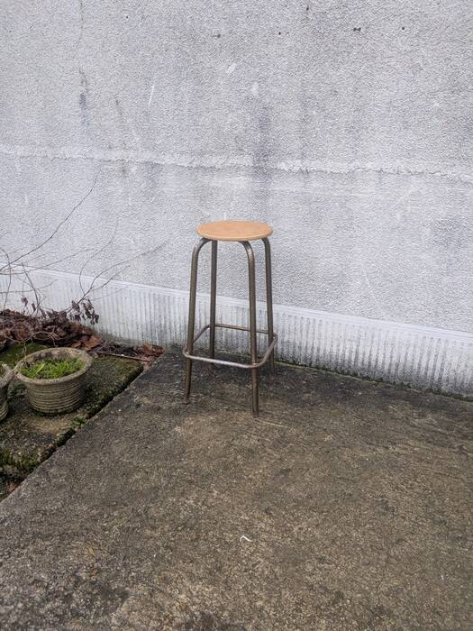 High workshop stool