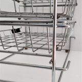 Chrome steel mail sorter, 70s design